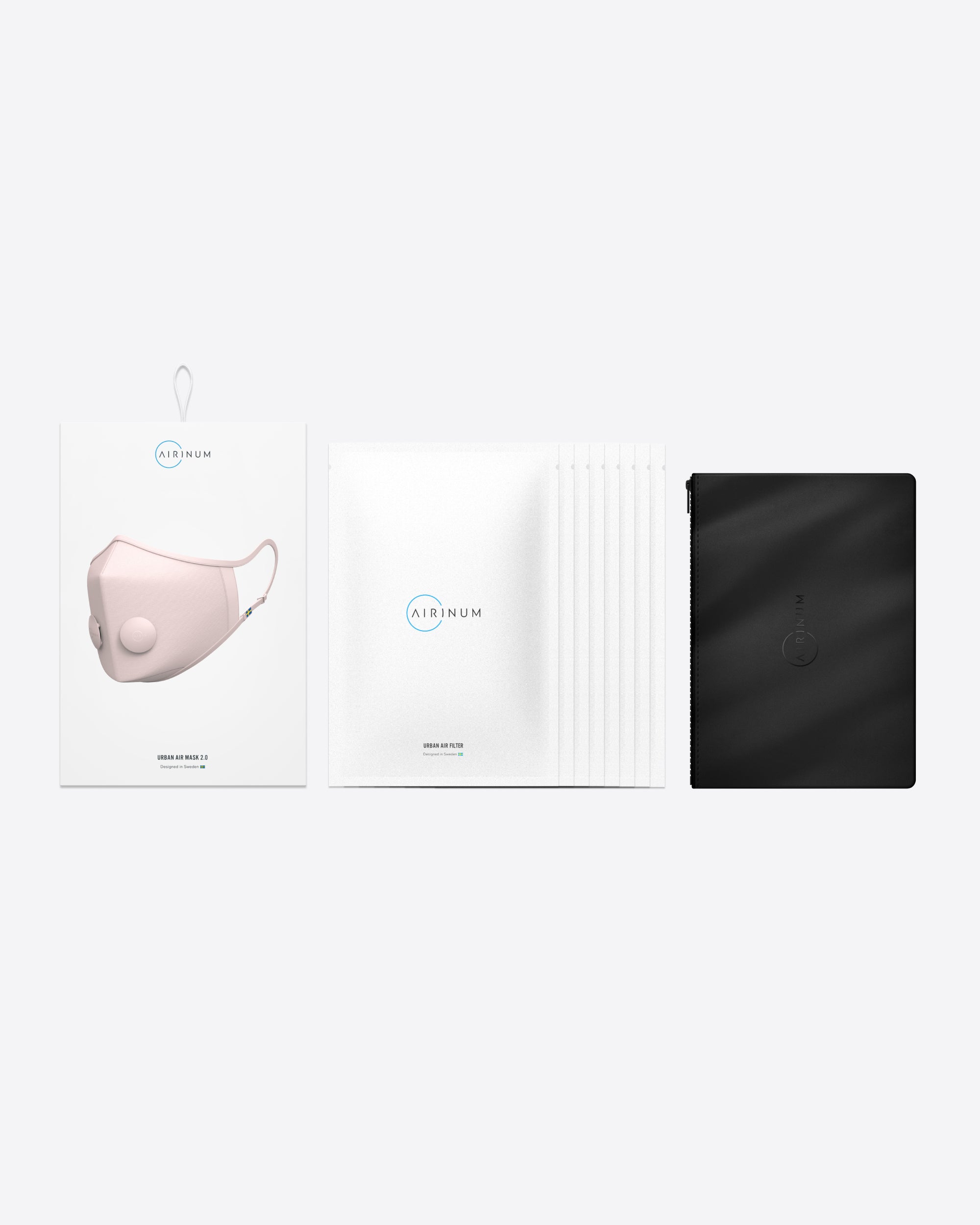 ★Airinum★The Urban Bundle (再利用マスク)★Pearl Pink Airinum Urban Air Mask 2.0 - Urban Health Necessories